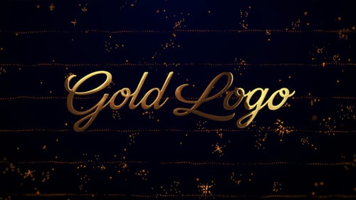 Elegant Gold Particles Logo Reveal Opener