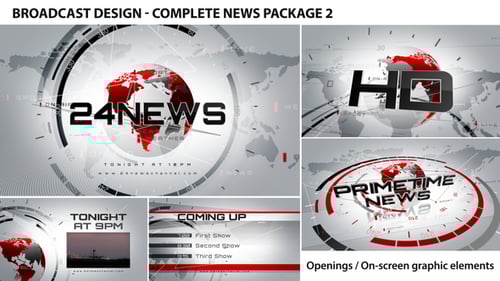 Broadcast Design - Complete News Package 2, Broadcast Packages ft. news ...
