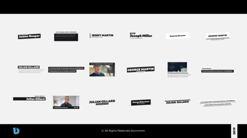 Minimal Animated Lower Thirds and Social Media Titles for Presentations