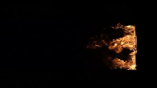 The window frame in the fire