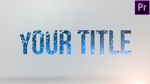 Cinematic Particle Text Reveal with Shimmering Light Glow