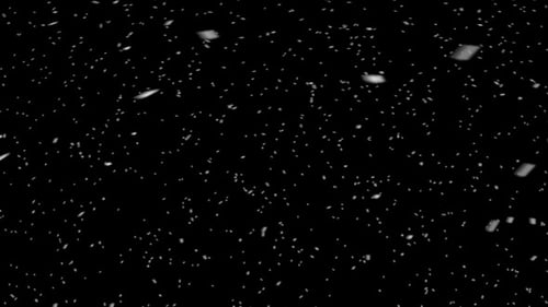 Floating White Particles Abstract Overlay Effect