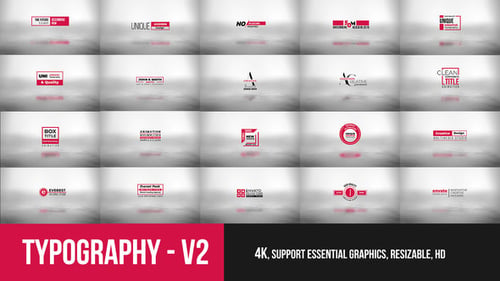 Clean Minimalist Typography Titles and Modern Lower Thirds