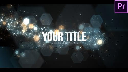 Eleganter Bokeh-Partikeltitel