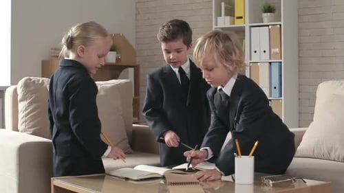 Business Children Sharing Ideas