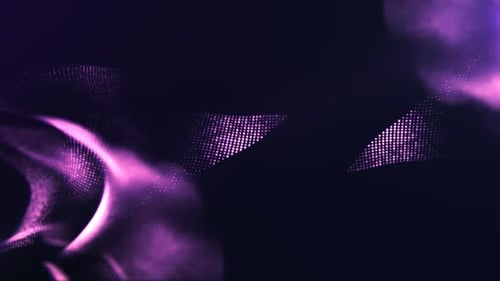 Purple Waves Loop,4K