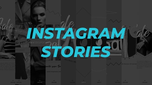 Animated Fashion Sales Stories with Dynamic Text and Shapes