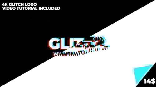 Dynamic Glitch Logo Reveal with Digital Distortion