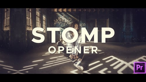 Dynamic Stomp Opener with Modern Typography and Cinematic Effects
