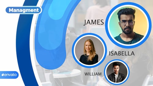 Modern Corporate Business Presentation with Fluid Overlays