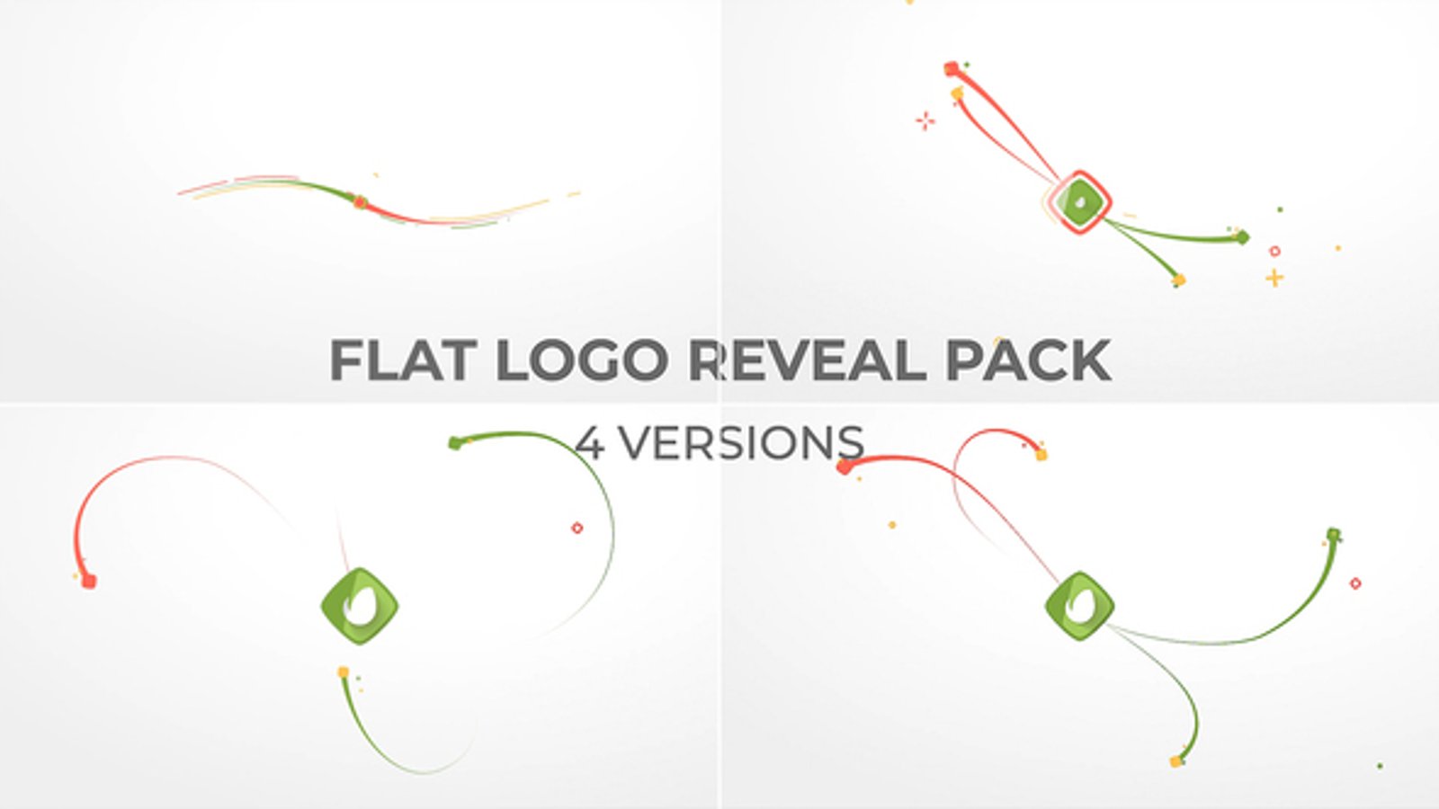 Dynamic Geometric Abstract Logo Reveal Pack, Logo Stings ft. minimal