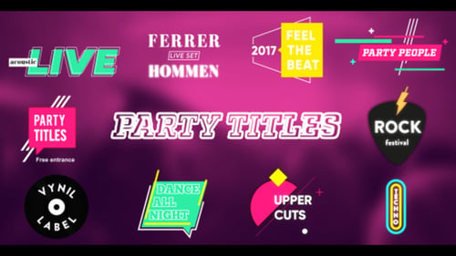 Títulos de fiesta (con presentación de diapositivas)
