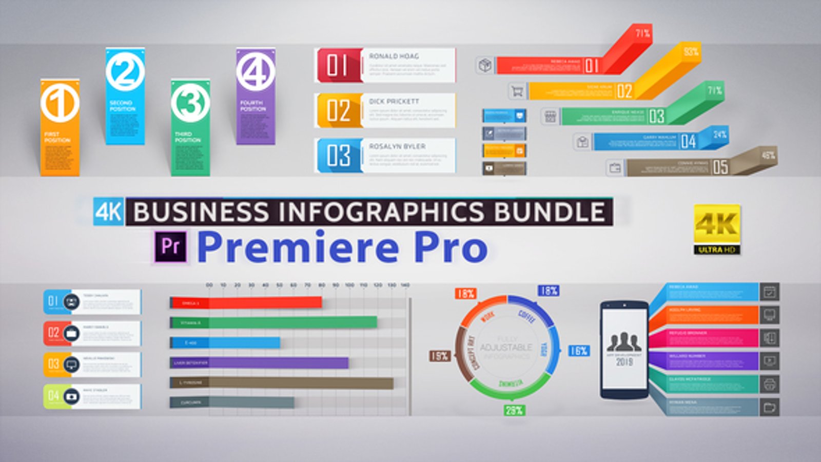 Dynamic Business Infographics for Data Visualization, Infographics ft ...