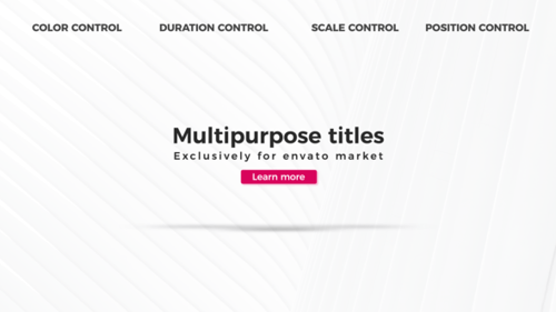 Clean Minimal Animated Text Title Pack