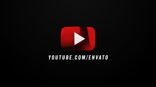 3D Social Media Logo Reveal with Subscribe and Like Animations