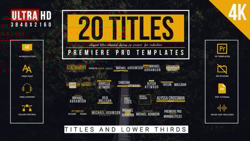 Títulos fluidos para Premiere Pro