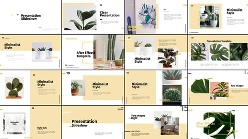 Clean Minimalist Slideshow Template for Modern Corporate Presentations