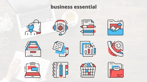 Business Essential - Thin Line Icons