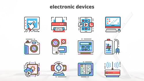 Animated Electronic Device Icons Pack