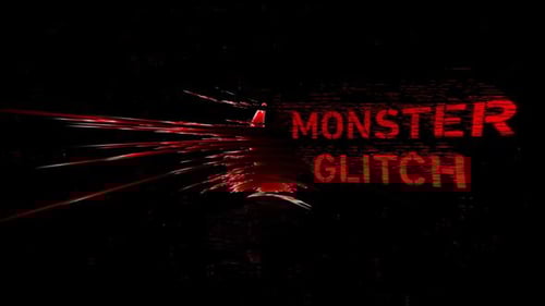 Monster Glitch Logo Reveal