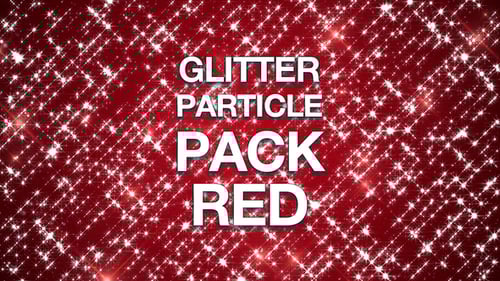 Sparkling Red Particle Countdown for Festive Celebrations