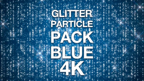 Sparkling Blue Particle Countdown Animation