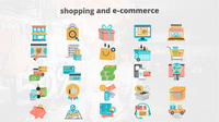 Shoping And Ecommerce - Flat Animation Icons