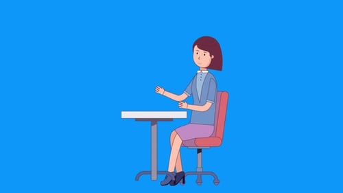 Woman Character Talking