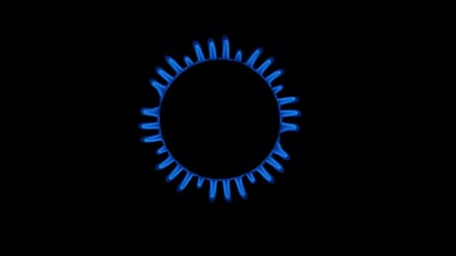 Gas Fire From Above