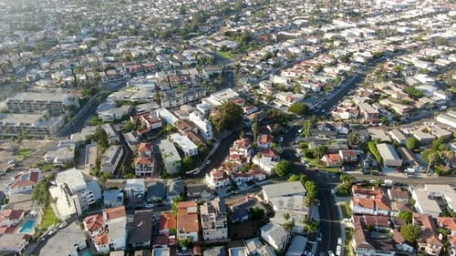 Aerial View of San Clemente Coastline Town