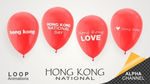 Hong Kong National Day Celebration Balloons