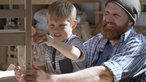 Making Chair with Father