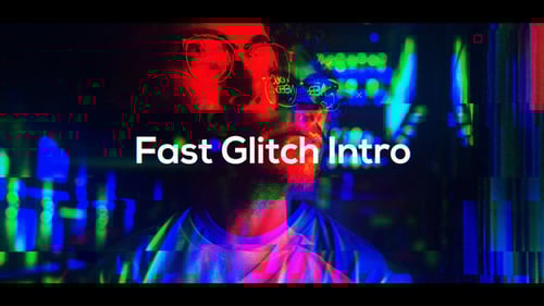 Dynamic Glitch Text Opener