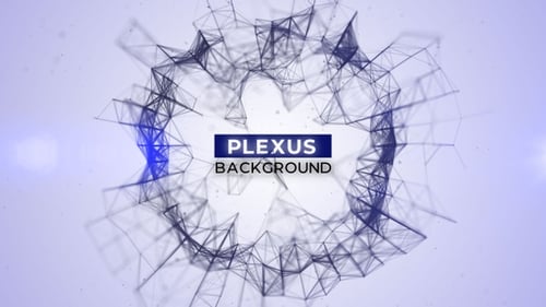 Abstract Plexus Network Reveal for Digital Content