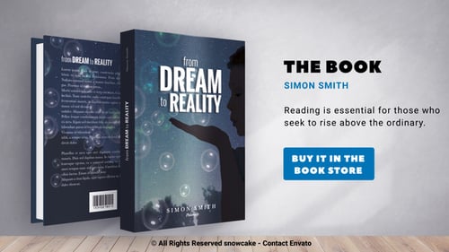 Dynamic Book Promotion Template with Animated Reviews and Showcases
