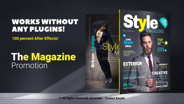 The Magazine Promotion, Product Promo ft. magazine mockup & book promo ...
