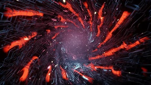 Hightech-Vj-Tunnelschleifen-