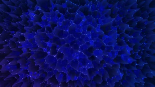 Dark Strange and Unknown Liquid Material Ripples Flowing Seamless Loop