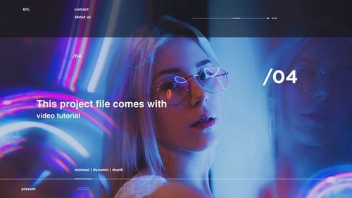 Minimal Clean Presentation with Dynamic Split Screens
