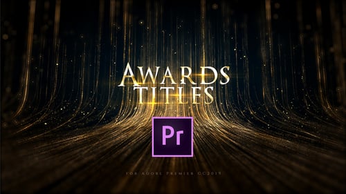Luxury Awards Ceremony Intro with Golden Particle Animation