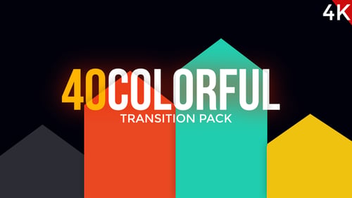 Paquete de transiciones modernas y coloridas