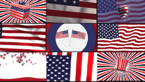 Fourth of July Patriotic USA Celebratory Elements Pack