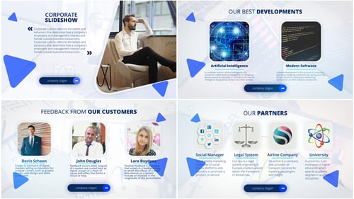 Clean Corporate Business Presentation Slideshow