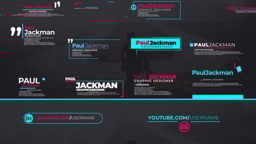 Lower Thirds And Logo Animation