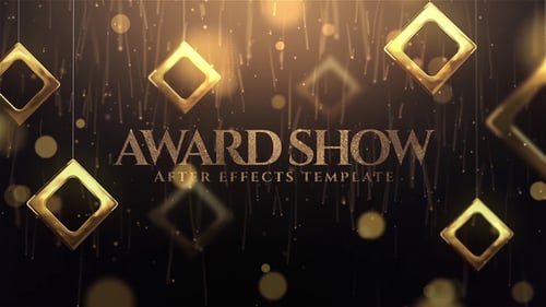 Elegant Golden Awards Show Intro and Lower Thirds