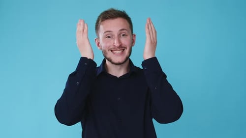 Hide and Seek Peekaboo Game Man Closing Eyes Gif