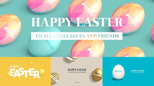 Easter Greetings Pack 4 in 1 | Horizontal & Vertical