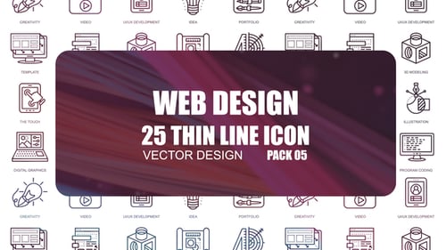 Web Design – Thin Line Icons