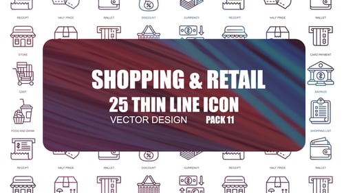 Animated Line Icons for Retail and E-commerce