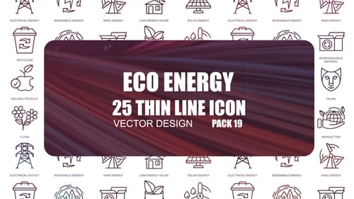 Eco Energy – Thin Line Icons